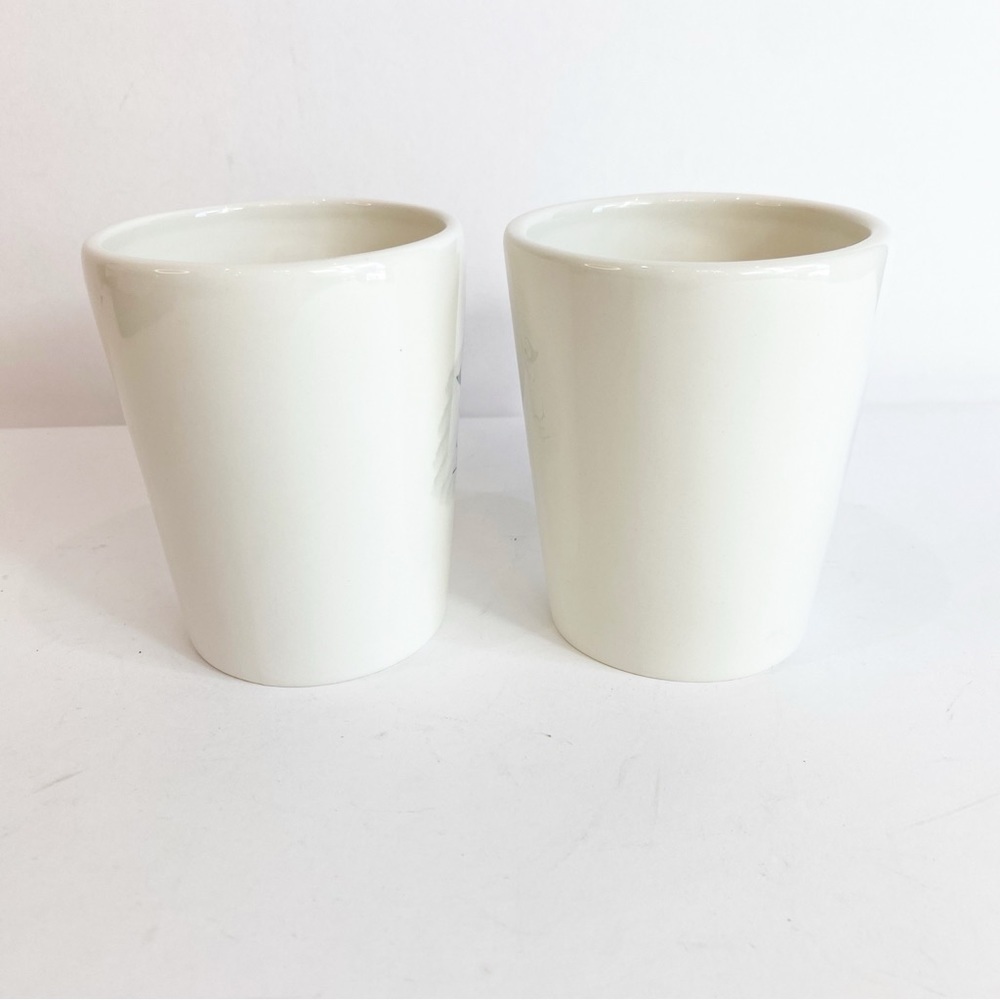 Retired Williams Sonoma Snowman Skiing Mugs~Set of 2 Christmas Winter Holiday - Picture 2 of 10